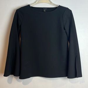 Black Ann Taylor bell sleeve blouse